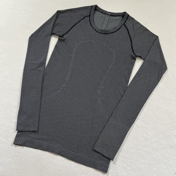 Lululemon True Navy Blue White Swiftly Tech Long Sleeve Crew Seamless Shirt 6 - Picture 2 of 8
